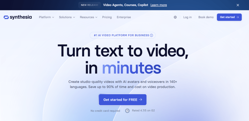 synthesia Top AI Avatar Tools for Virtual Event Hosting
