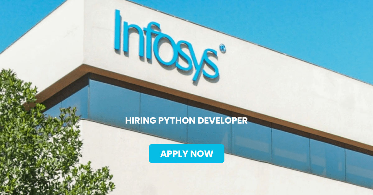 infosys job opening python developer 2025